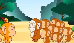 幼儿猴王吃瓜故事